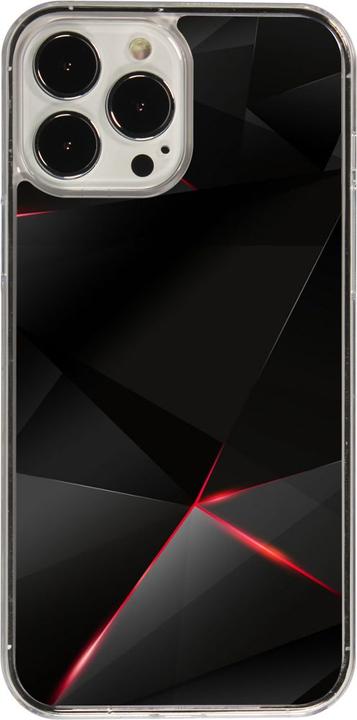 Actual product image PhoneLook Cover transparent Black Red Lines (Apple iPhone 13 Pro Max)