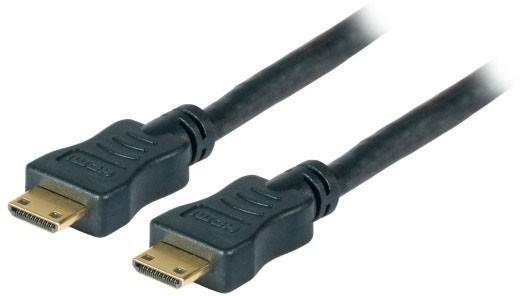 EFB Elektronik HighSpeed HDMI+ Kabel w.Eth. C-C St-St 1,0m schwarz Full HD (1 m, HDMI)