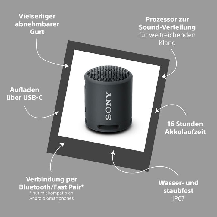 Produktbild Sony SRS-XB13 (16 h, Akkubetrieb)