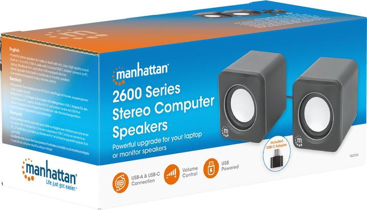 Produktbild Manhattan Lautsprecher für PC und Laptop - 2600 Series