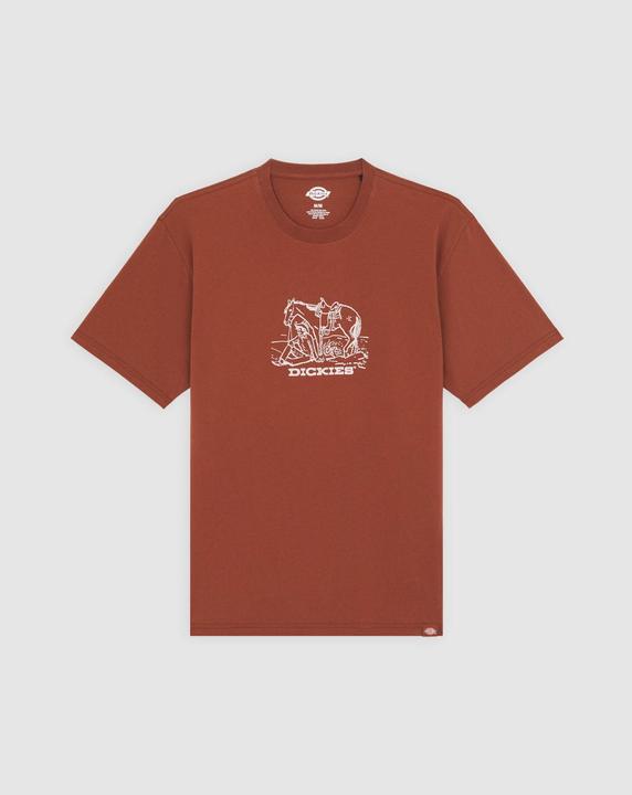 Dickies Companion Center Logo Ss Tee Cappuccino