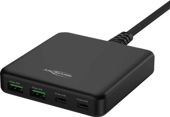 Actual product image Ansmann USB charger 4-port 65W PD/QC/GAN (65 W)