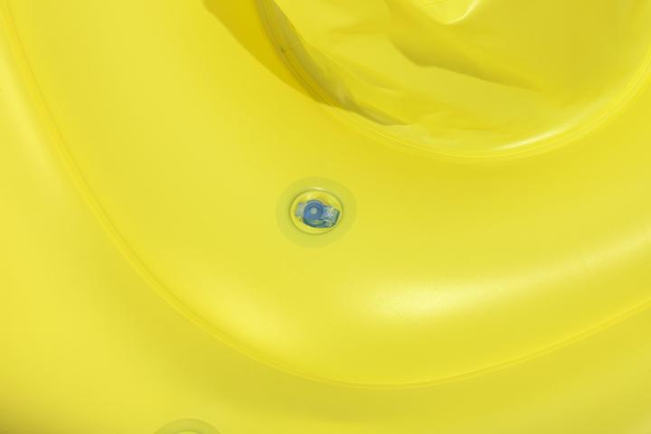 Actual product image Bestway Swim Safe ABC Comfort Plush Wavy Square 2-Ring Inflatable Baby Boat Float