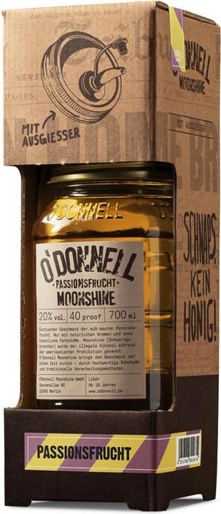 Actual product image O'Donnell Moonshine Moonshine passion fruit incl. pourer