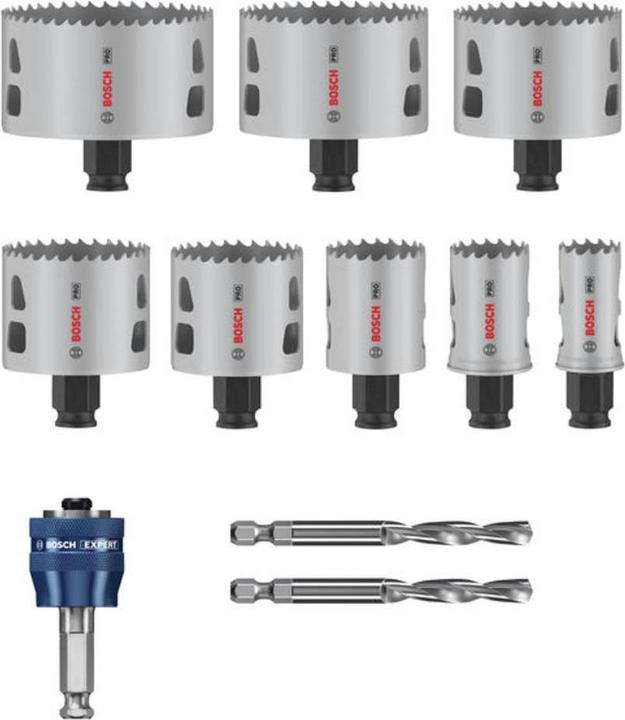 Actual product image Bosch Professional Zubehör PRO Multi Material PC Plus hole saw set, 11 pcs. (25, 32, 54, 60, 68, 76, 86 mm, 40 millimetres)