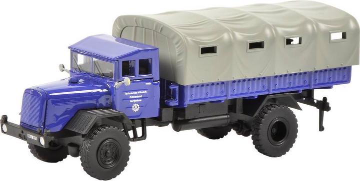 Produktbild Schuco 452656000 H0 Land Rover, Mercedes Benz 3er-Set THW, Land Rover, Unimog 404, MB LG 315