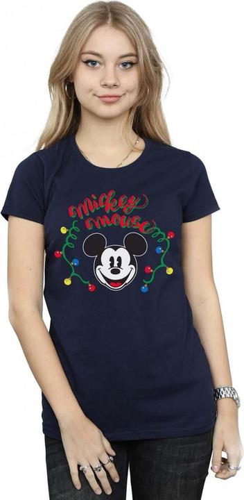 Image du produit Disney - T-shirt MICKEY MOUSE CHRISTMAS LIGHT BULBS - Femme (XL)