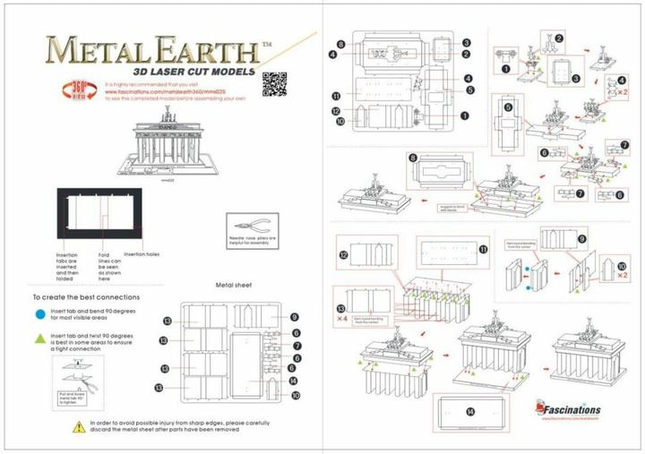 Produktbild Metal Earth Brandenburger Tor (21 Teile)