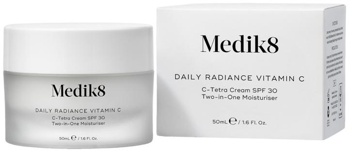 Actual product image Medik8 Daily Radiance Vitamin C C-Tetra Cream SPF 30 Two-in-One Moisturiser 50ml (Body milk, 50 ml)