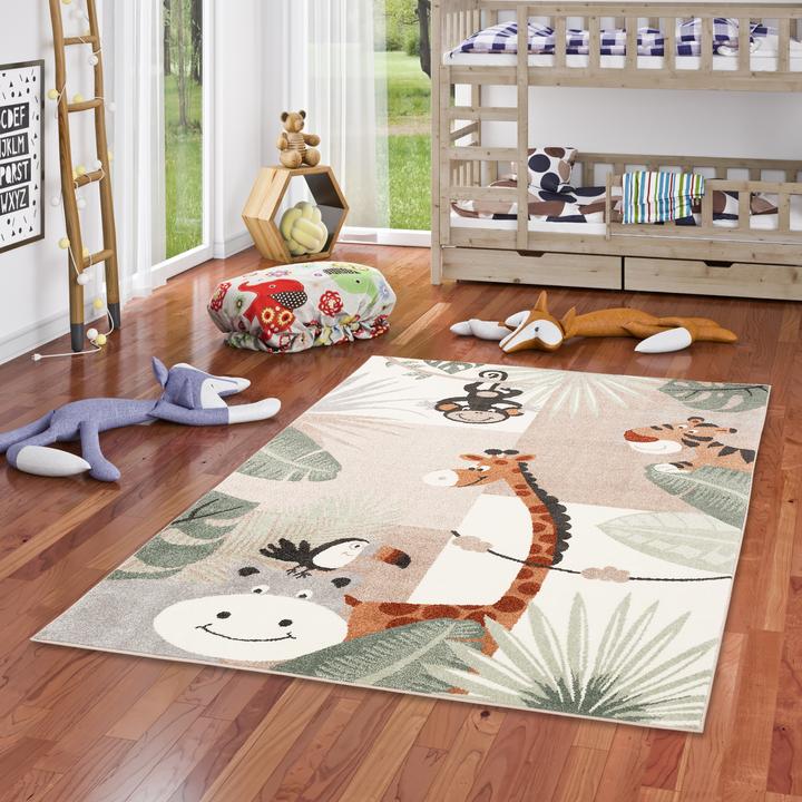 Actual product image Pergamon Softstar Kids animal world (140 x 200 cm)