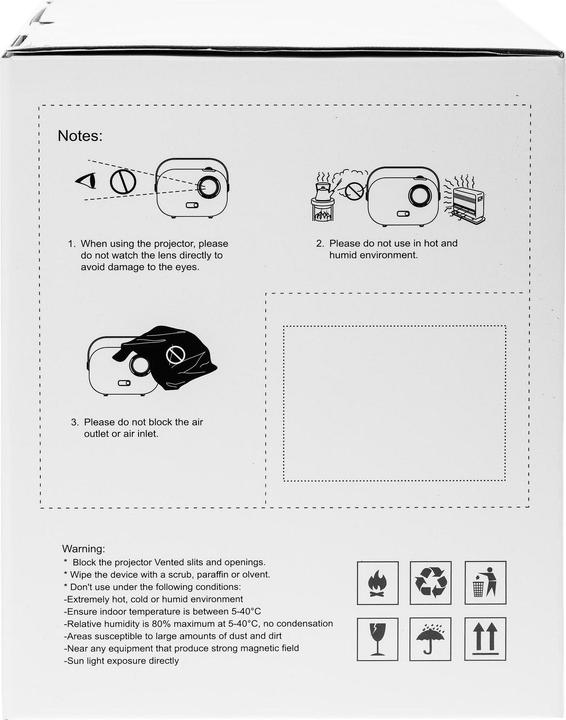 Immagine prodotto FTM Projektor Mini, ANSI-Lumen: 200 lm, Auflösung: 1920 x (Full HD, 200 lm)