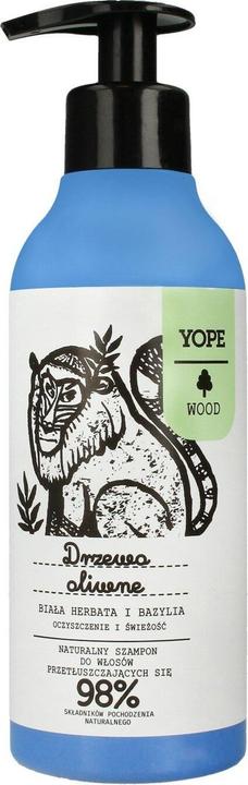 Yope Natural shampoo for oily hair Olive Tree 300ml (300 ml, Flüssiges Shampoo)