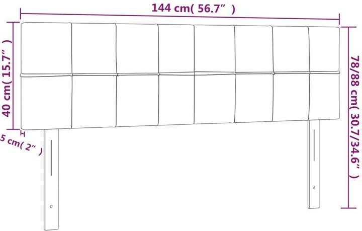 Produktbild VidaXL Alyssa (144 x 5 x 88 cm)