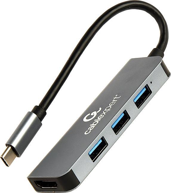 Produktbild Gembird A-CM-COMBO2-01 (USB-C, 4 Ports)