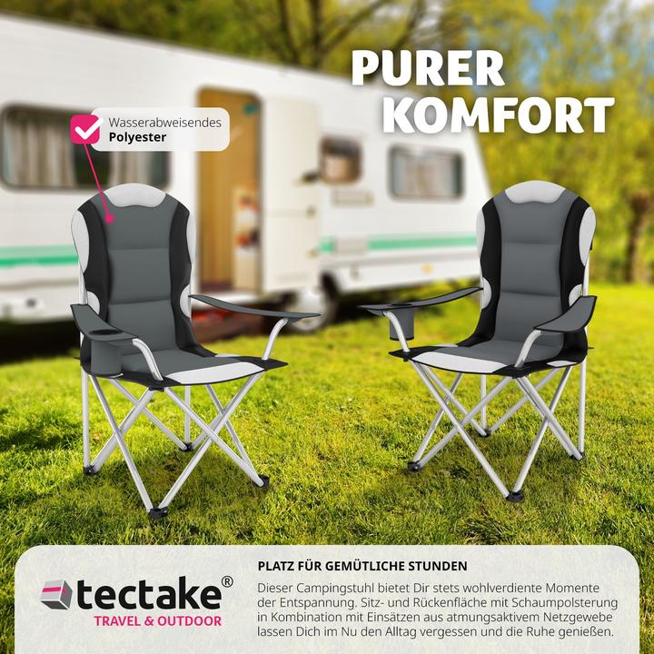 Actual product image tectake 4x camping chair