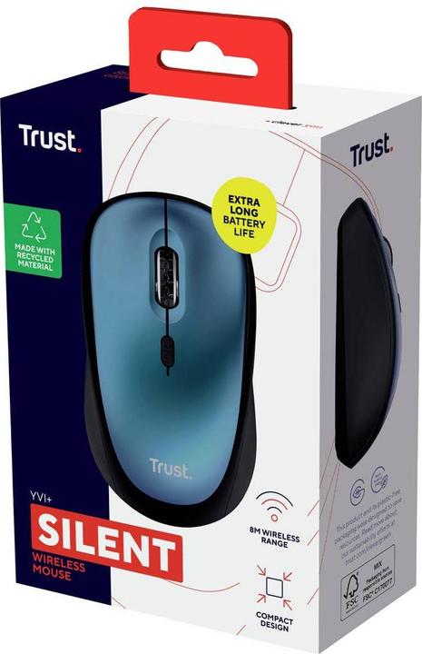 Actual product image Trust YVI+ Wireless Mouse blue (Wireless)