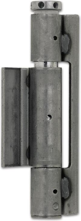 Actual product image Schwarte Three-part spring hinge, 25.3 x 160 mm, bright steel