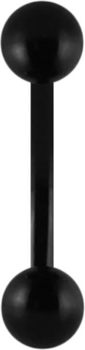 Produktbild Star Piercing Banane Supernova Absolute Black mit Kugel (ohne Messing, Chirurgenstahl 316L)