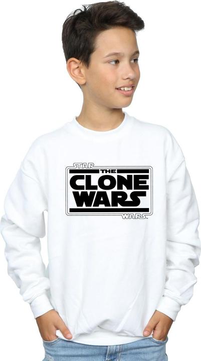 Immagine prodotto Star Wars Clone Wars Logo Felpa Ragazzi (152, 158)