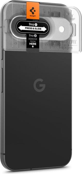 Actual product image Spigen EZ Fit Tempered Glass Camera Protector Google Pixel 9 2-Pack (2 Piece, Google Pixel 9)