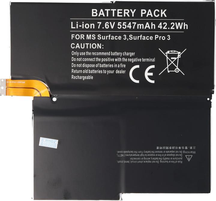 Immagine prodotto AccuCell Batteria Microsoft Surface 3, Surface Pro 3, 1577-9700, MS011301-PLP22T02