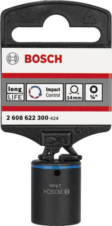 Produktbild Bosch Professional Zubehör Steckschlüsseleinsatz, SW 8 mm, L 25 mm, 13 mm, M5, 12,7 mm (8 mm)