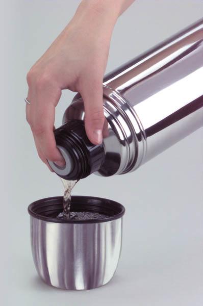 Image du produit Bouteille isotherme en acier inoxydable + tasse - 1,0 litre (1 l)