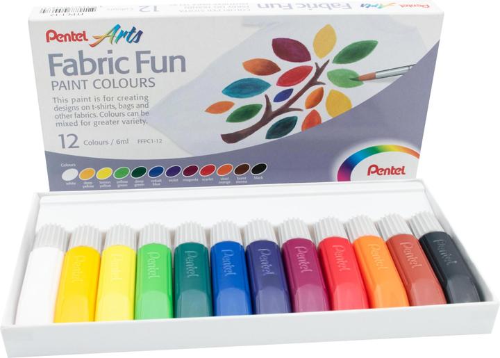 Image du produit Pentel Fabric Fun (Multicolore, 72 ml)