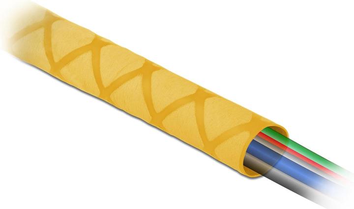Produktbild Delock Schrumpfschlauch X-Muster rutschfest 1 m x 15 mm gelb (1 x)