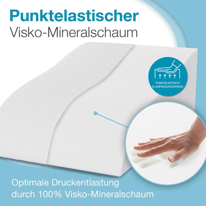 Image du produit Bestschlaf Venenkissen Beinhochlagerungskissen aus Memory Foam, Beinkissen zur Entlastung, Lagerungskissen mit (20 x 65 x 40 cm)