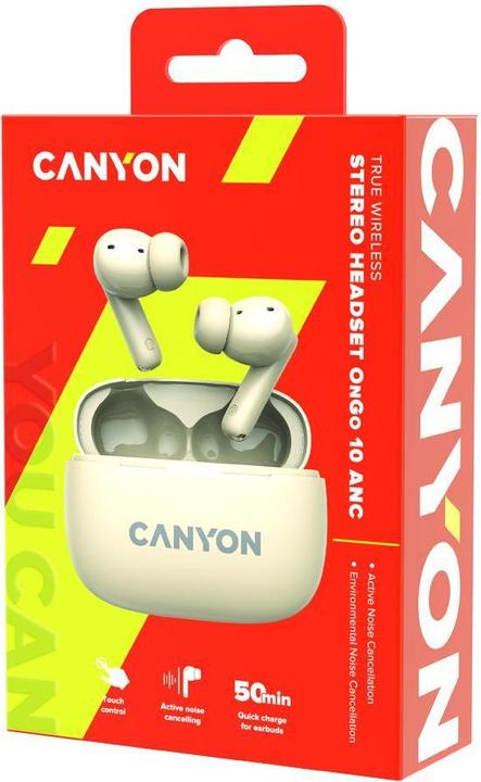 Actual product image Canyon TWS-10, On Go, 10 ANC, True Wireless Bluetooth in-ear headphones, charging station in (ANC, 2 h, Wireless)