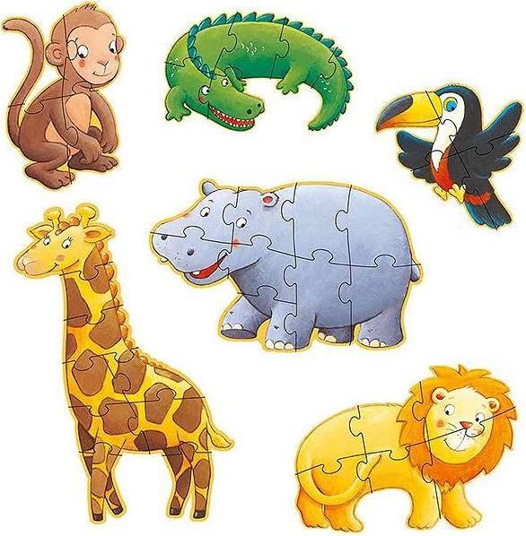 Actual product image Djeco Marmoset and friends (6 pieces)
