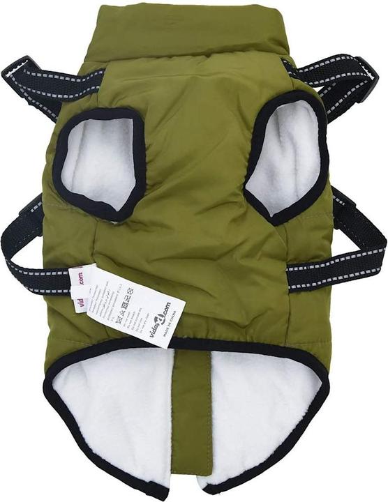 Actual product image VidaXL Dog coat with harness Waterproof Reflective (24, Dog coat)