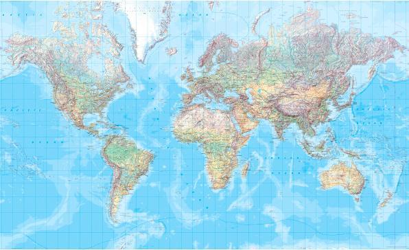 Actual product image Plano world map