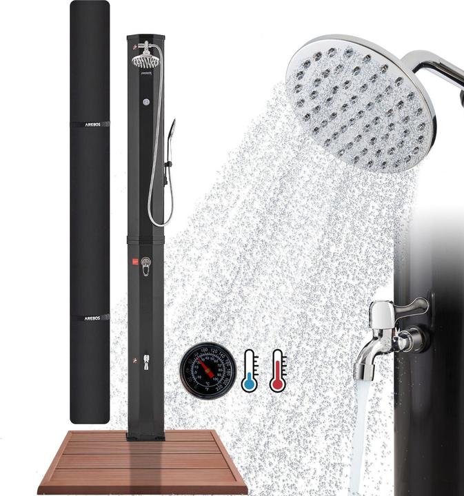 Actual product image Arebos Solar shower