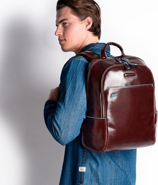 Image du produit Piquadro Backpack For Pc / Ipad®10,5"/ 9,7" With Connequ Rich Blue Square By (14 l)