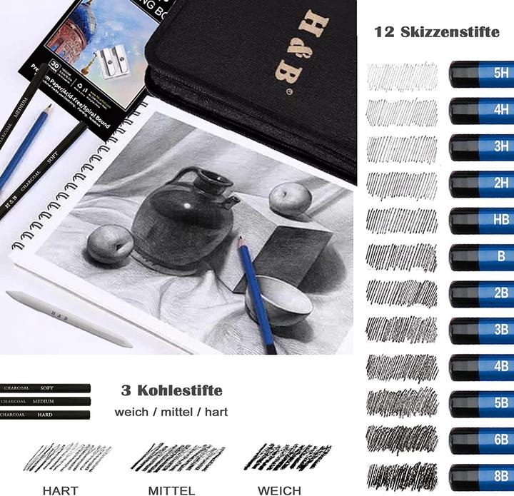 Produktbild Verquin Zeichenstifte-Set, 97-teilig (97 x)