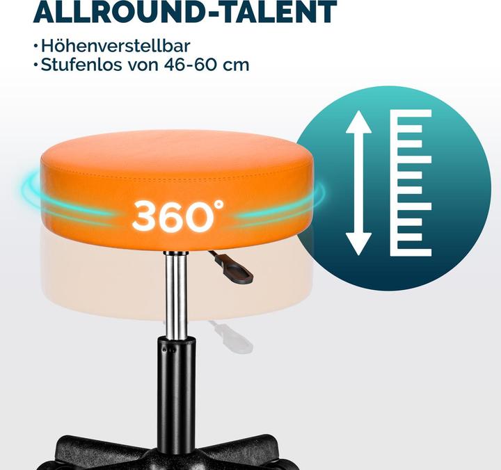 Image du produit Casaria Tabouret roulant