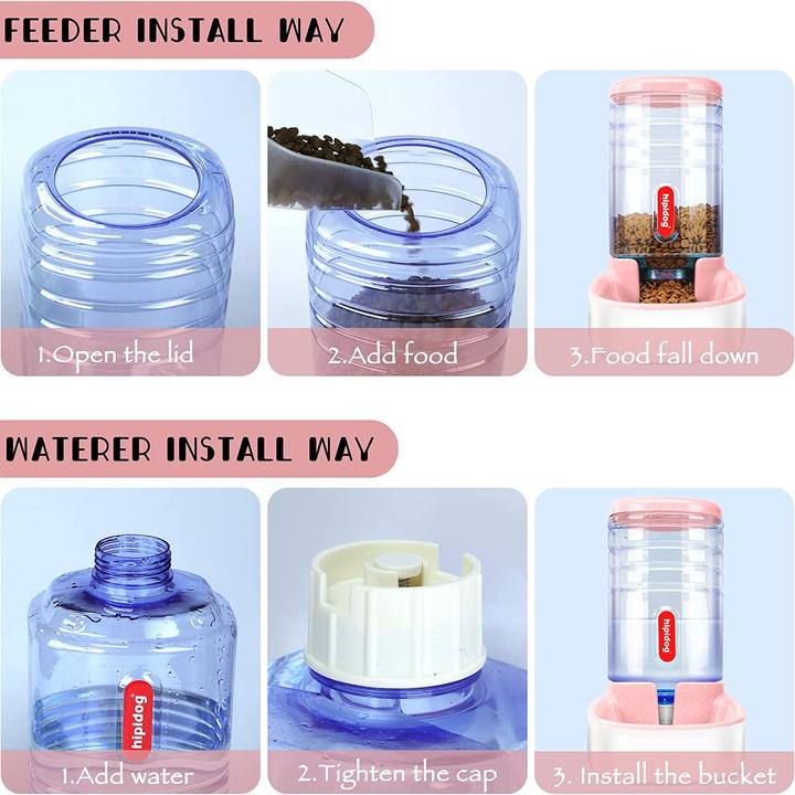 Actual product image Hipidog Food & Water Dispenser, Green (3.80 l)