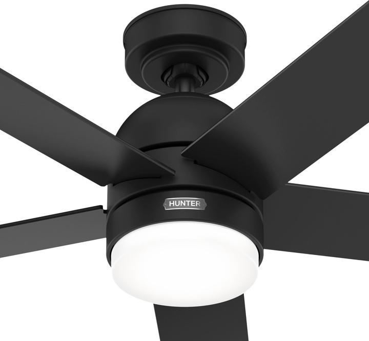 Produktbild Hunter Fans Deckenventilator Giannis Schwarz mit LED & Fernbedienung (40 dB)
