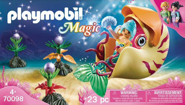 Immagine prodotto Playmobil Sirena con gondola a lumaca (70098, Magia Playmobil)