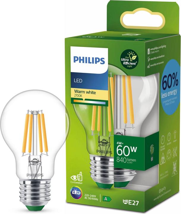 Produktbild Philips LED Classic (E27, 4 W, 840 lm, 1 x, A)