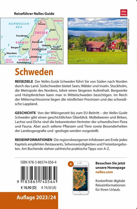 Immagine prodotto Nelles Guide Reiseführer Schweden (Tedesco, Nelles Casa Editrice, 2024)