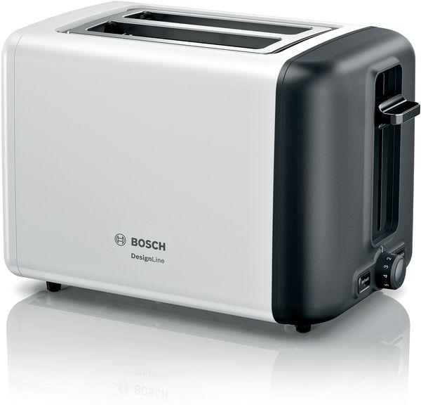 Produktbild Bosch Hausgeräte TAT3P421 toaster 2 slice(s) Black, White