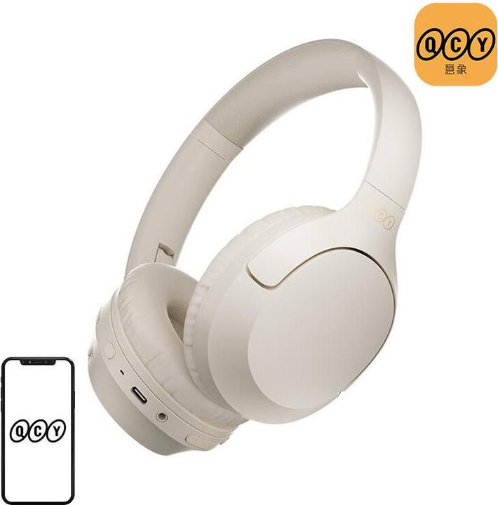 Image du produit QCY Casque sans fil H2 PRO (blanc) (ANC, 60 h, Sans fil)