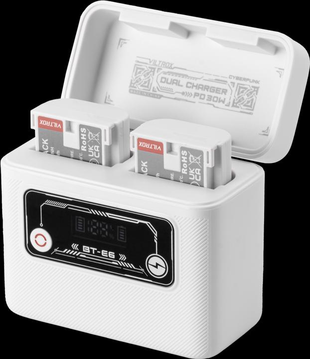 Actual product image Viltrox Camera Battery Charging Case Power Bank for Canon LP E6 (Charger)