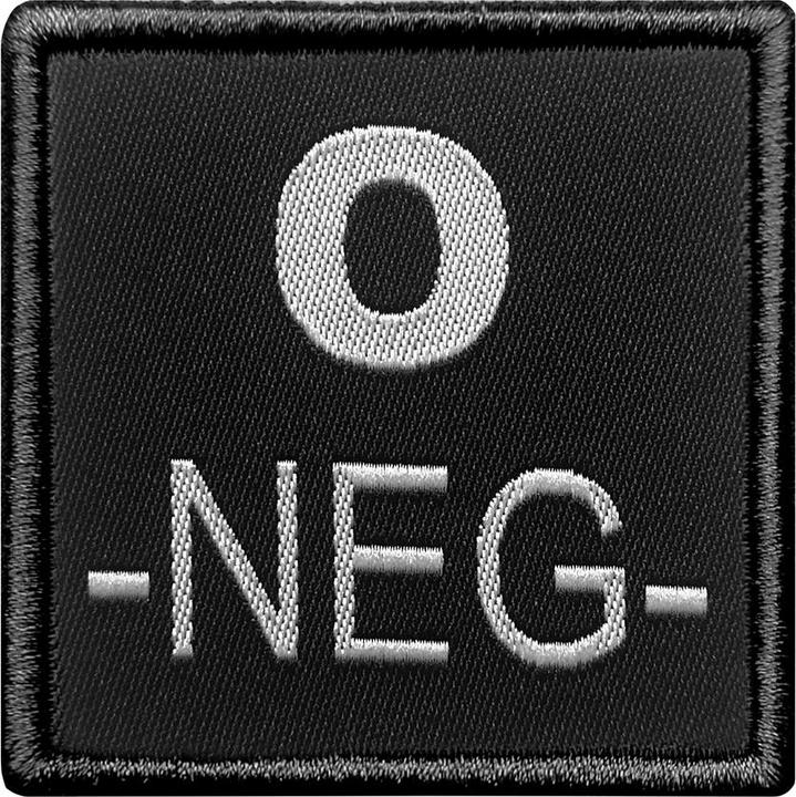 A10 Equipment Textil-Patch Blutgruppe O- gestickt