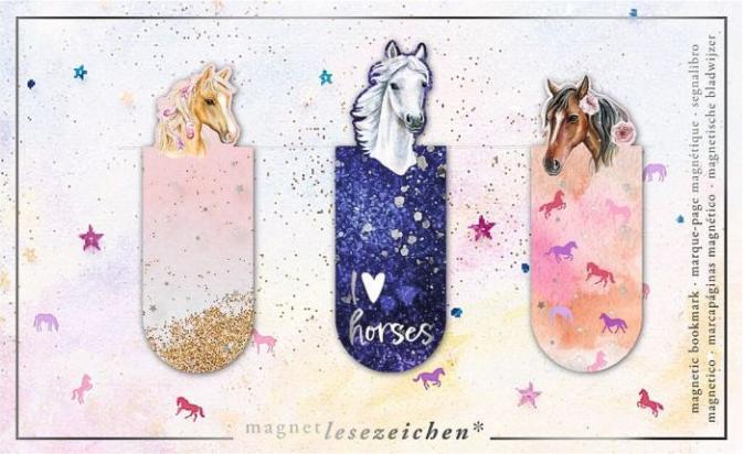 Immagine prodotto Segnalibro magnetico Lovely Horses/STK