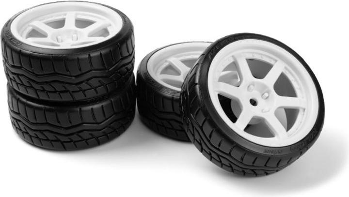 Immagine prodotto HPI Falken Azenis Drift Reifen mit HRE C106 weiss Felgen 4Stk