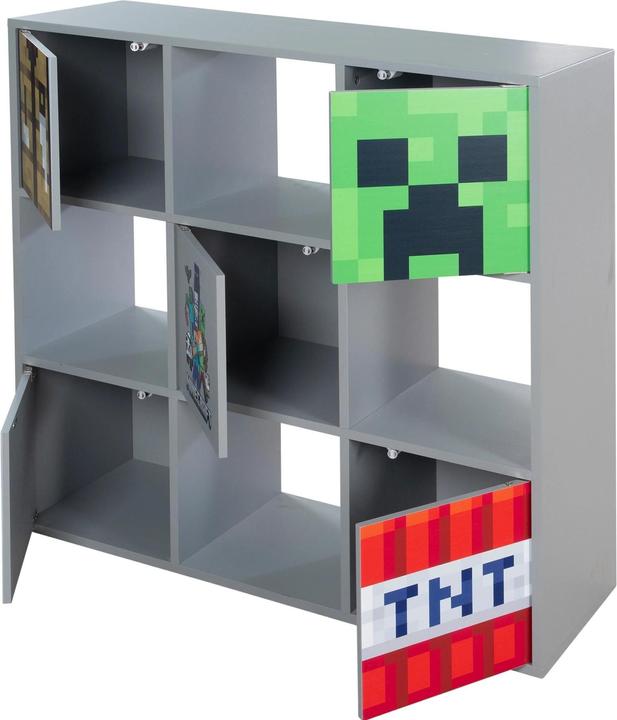 Immagine prodotto Phoenix Scaffale Minecraft 3 x 3 con ante